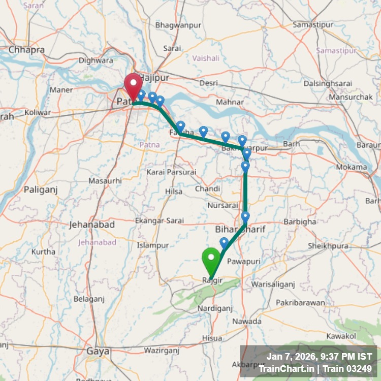 train 03249 map