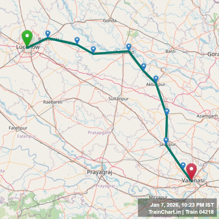 train 04218 map
