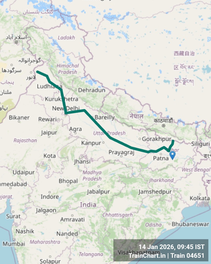 train 04651 map