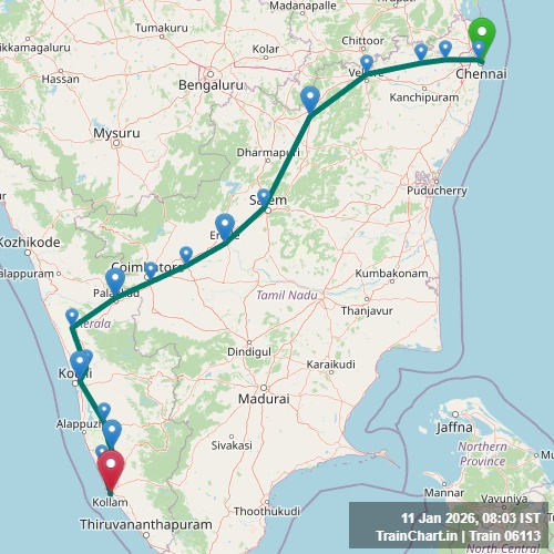 train 06113 map