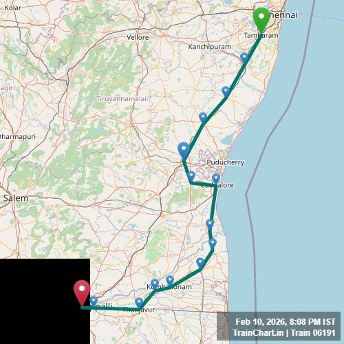 train 06191 map