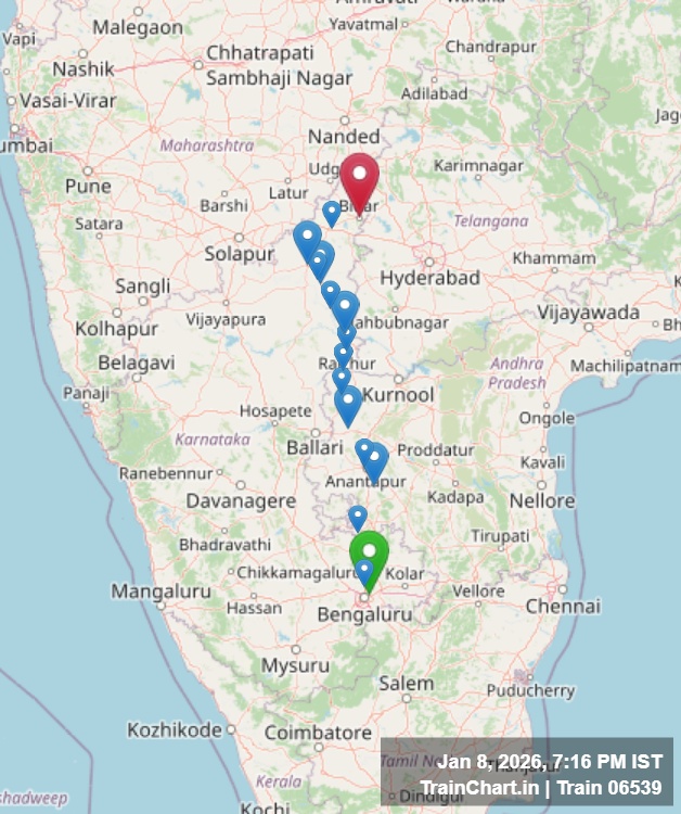 train 06539 map