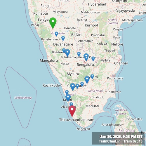 train 07313 map