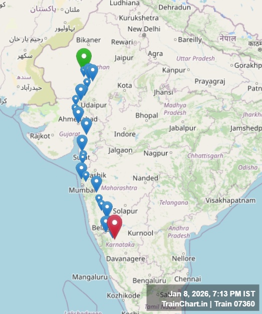 train 07360 map