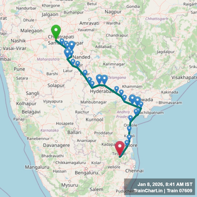 train 07609 map