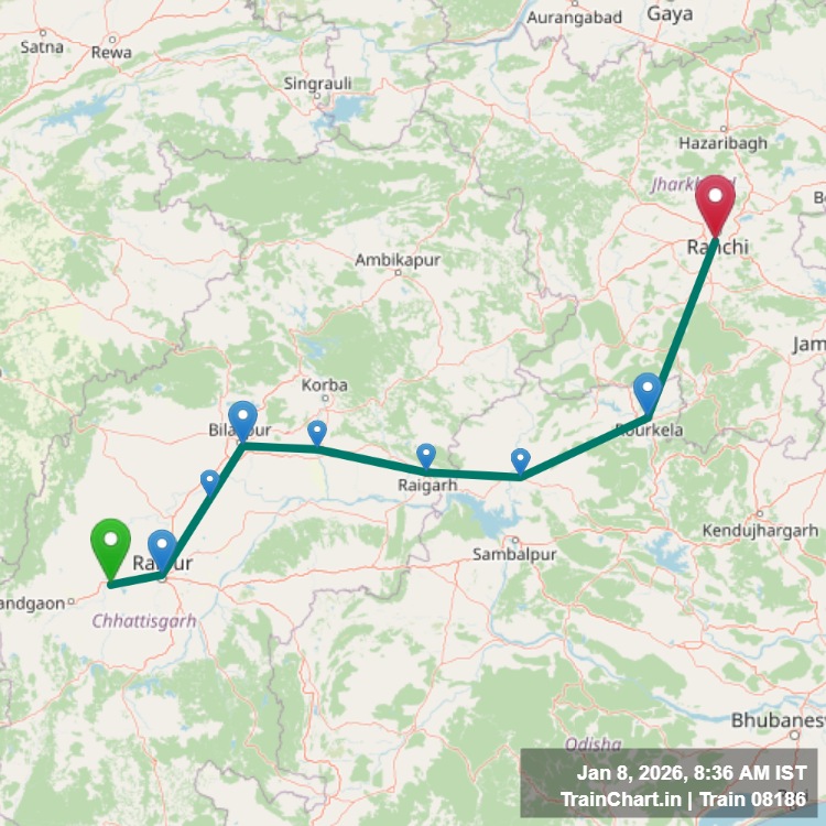 train 08186 map