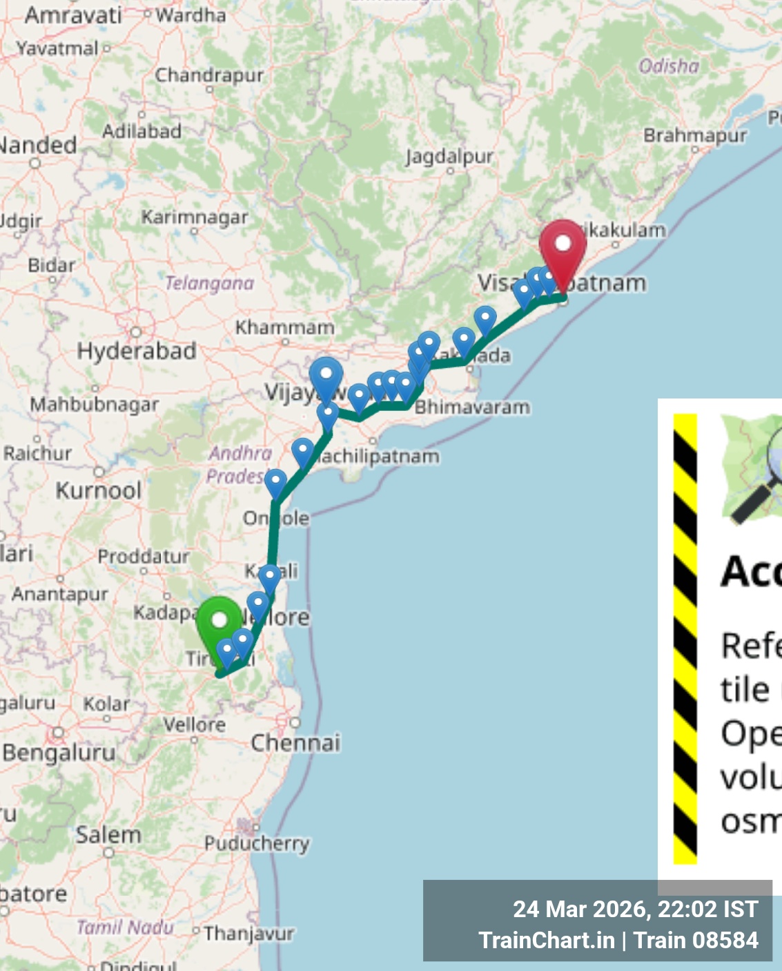 train 08584 map