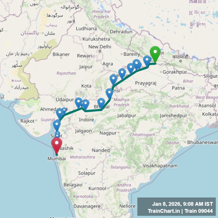 train 09044 map