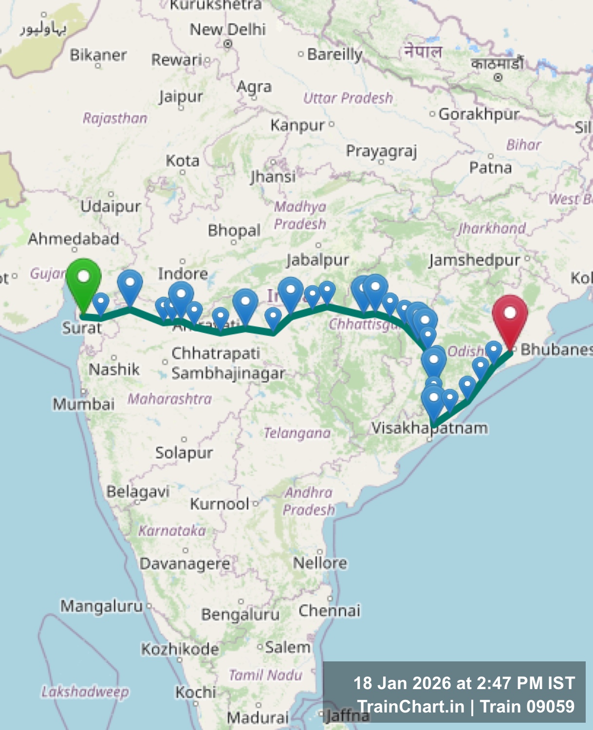 train 09059 map