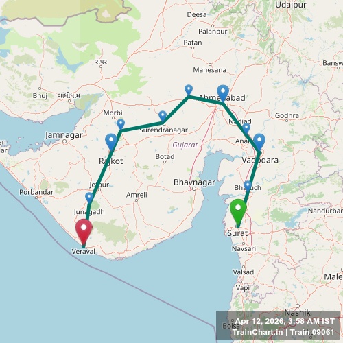 train 09061 map