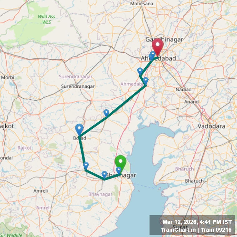 train 09216 map