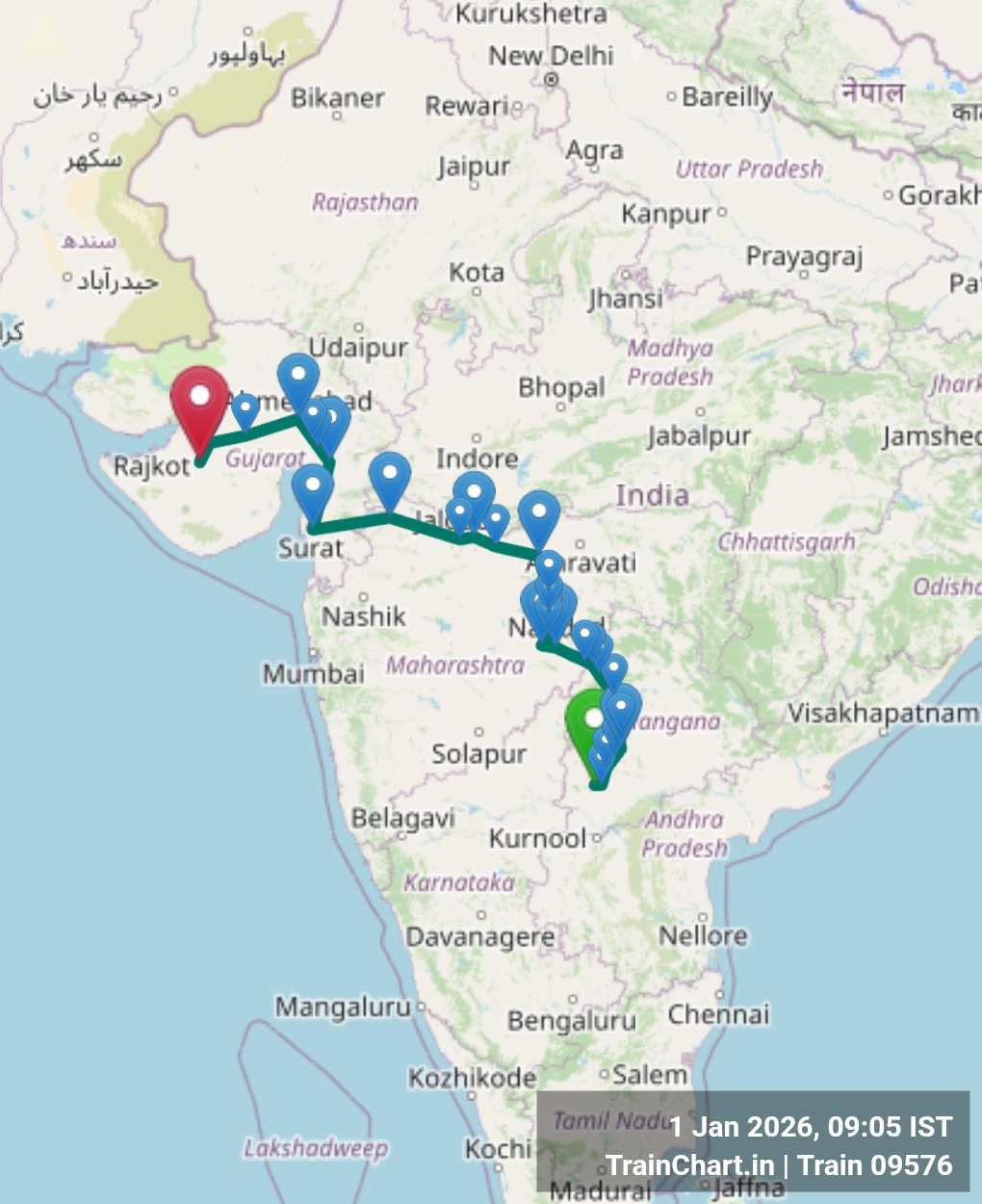 train 09576 map