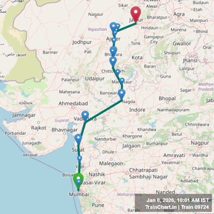 train 09724 map