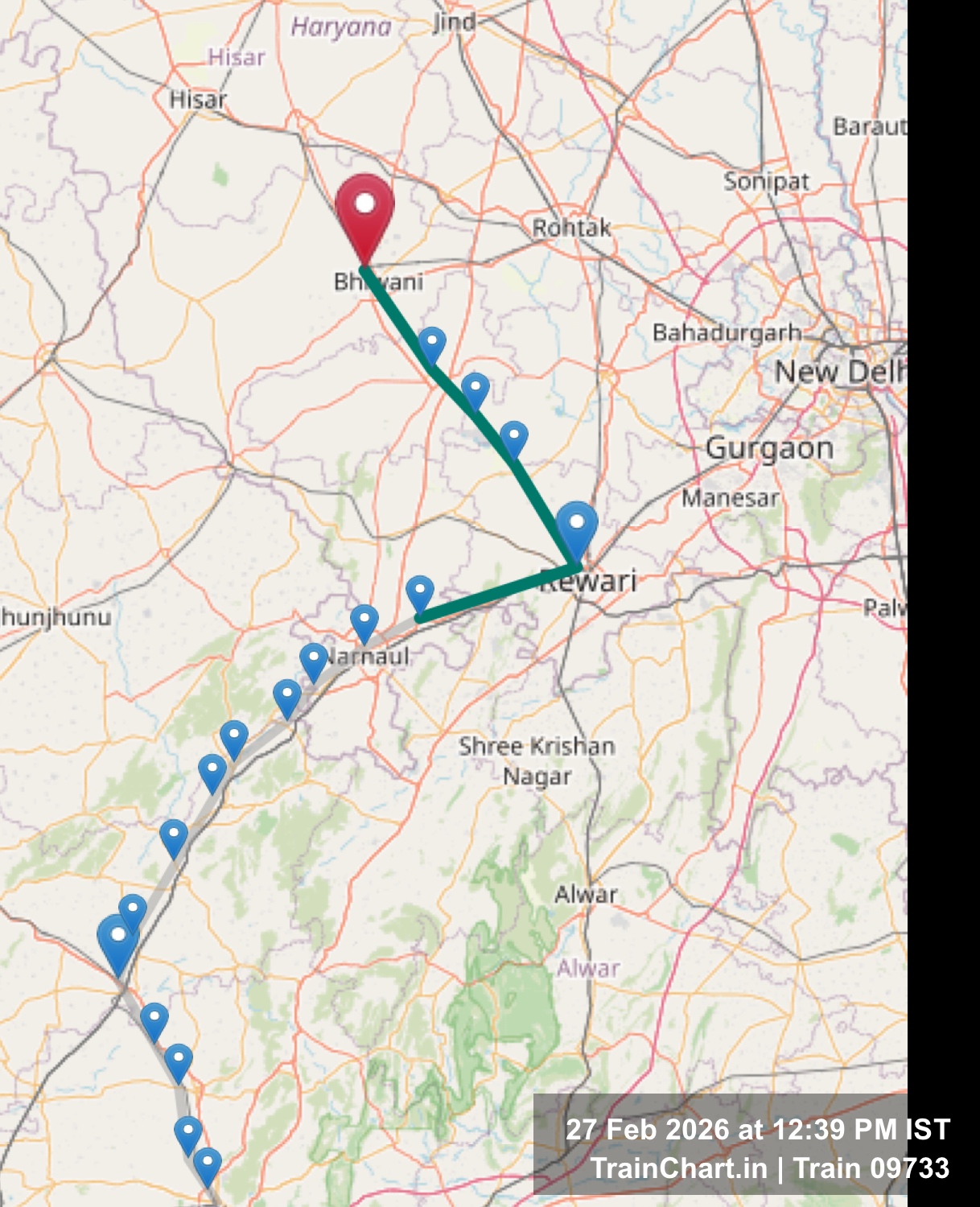 train 09733 map