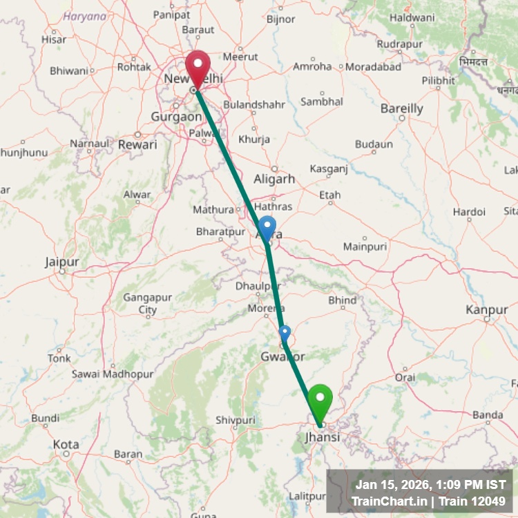 train 12049 map