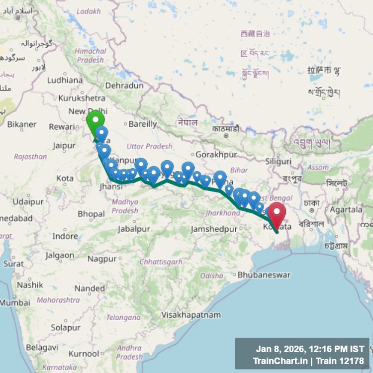 train 12178 map