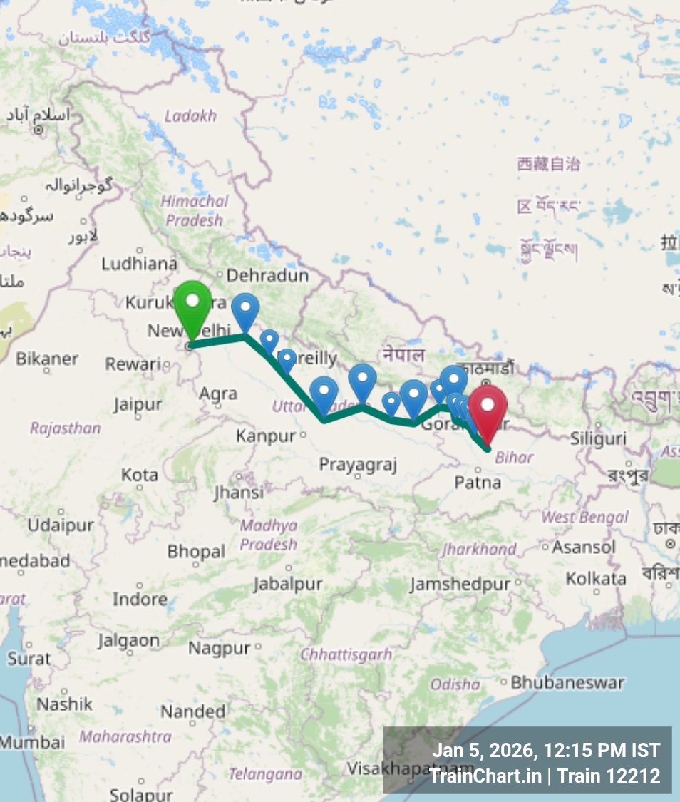 train 12212 map