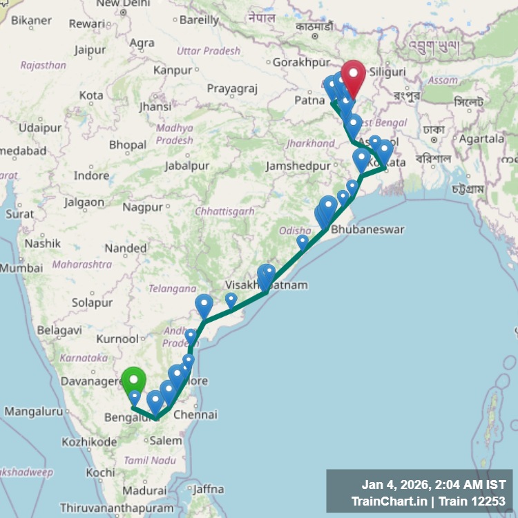 train 12253 map