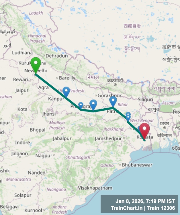train 12306 map