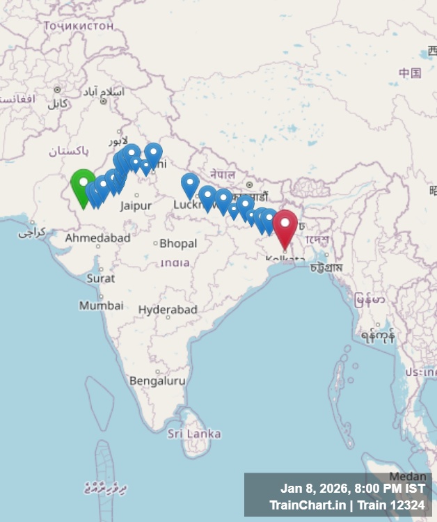 train 12324 map