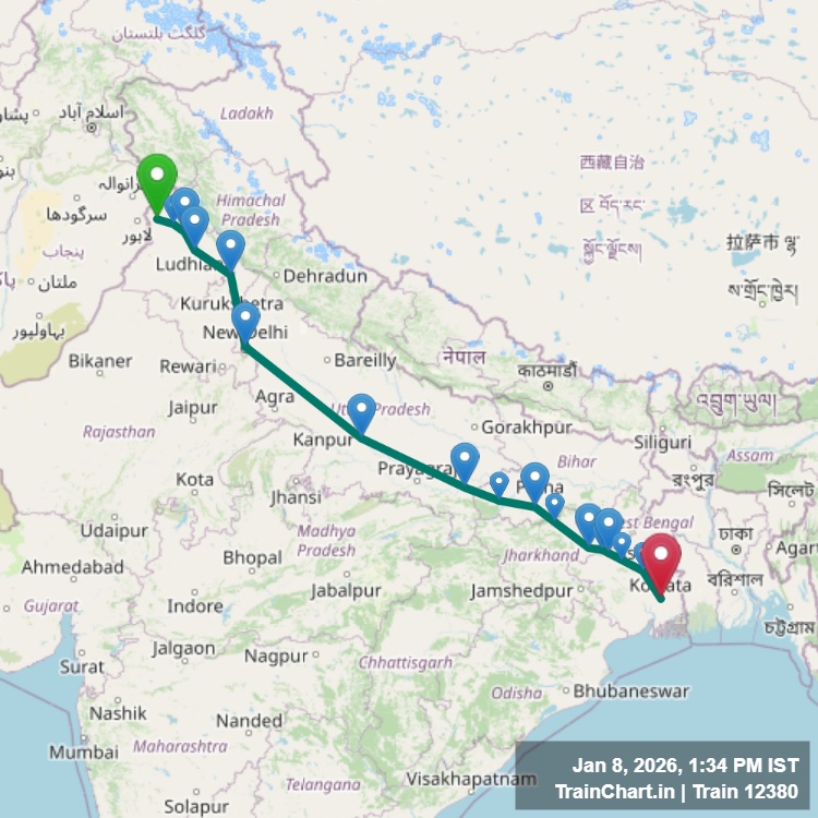 train 12380 map