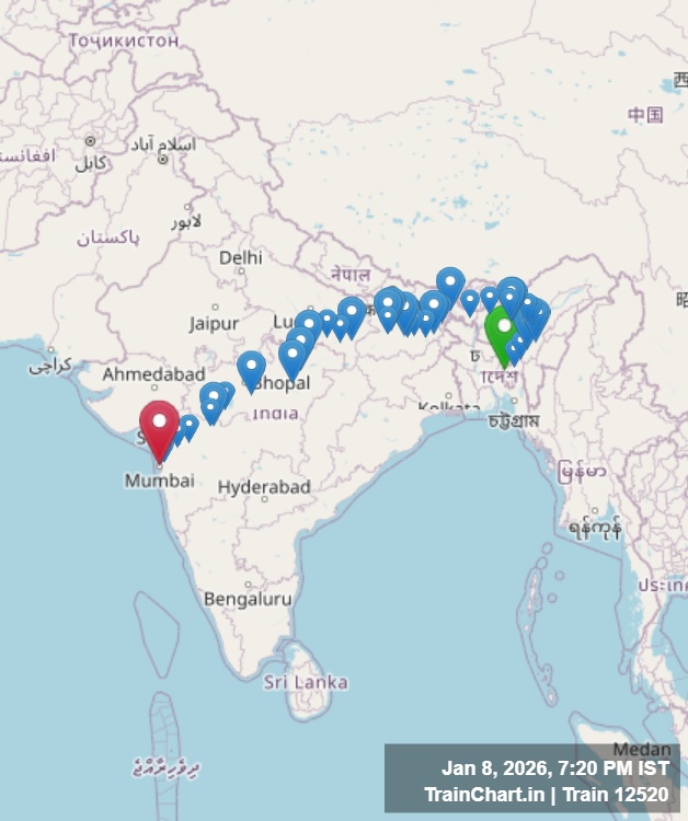 train 12520 map