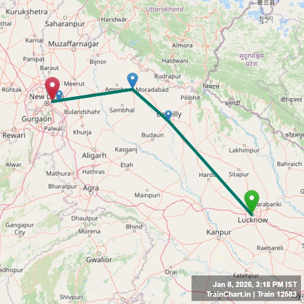 train 12583 map