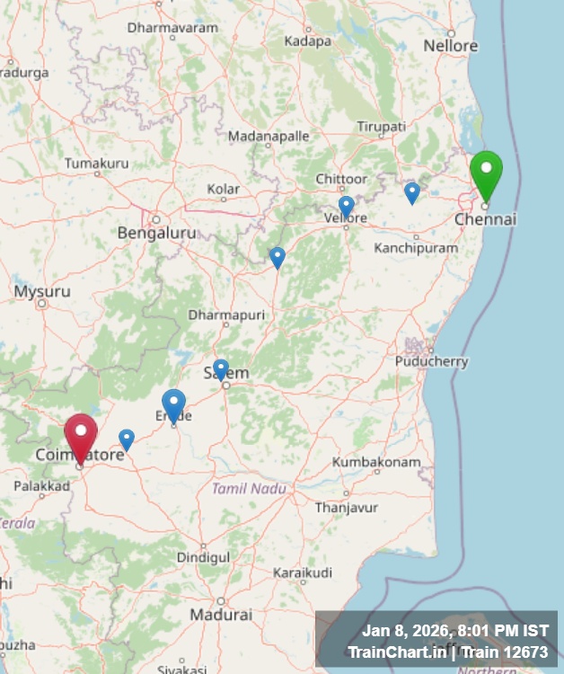 train 12673 map