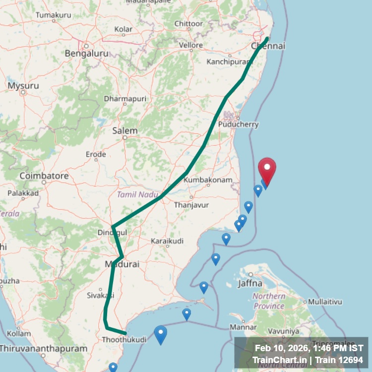 train 12694 map