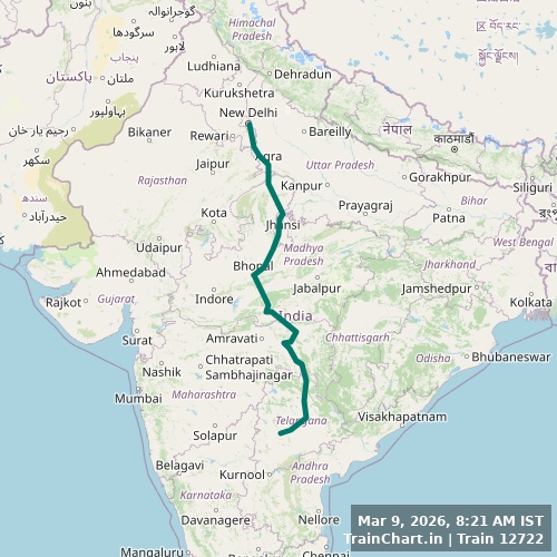 train 12722 map