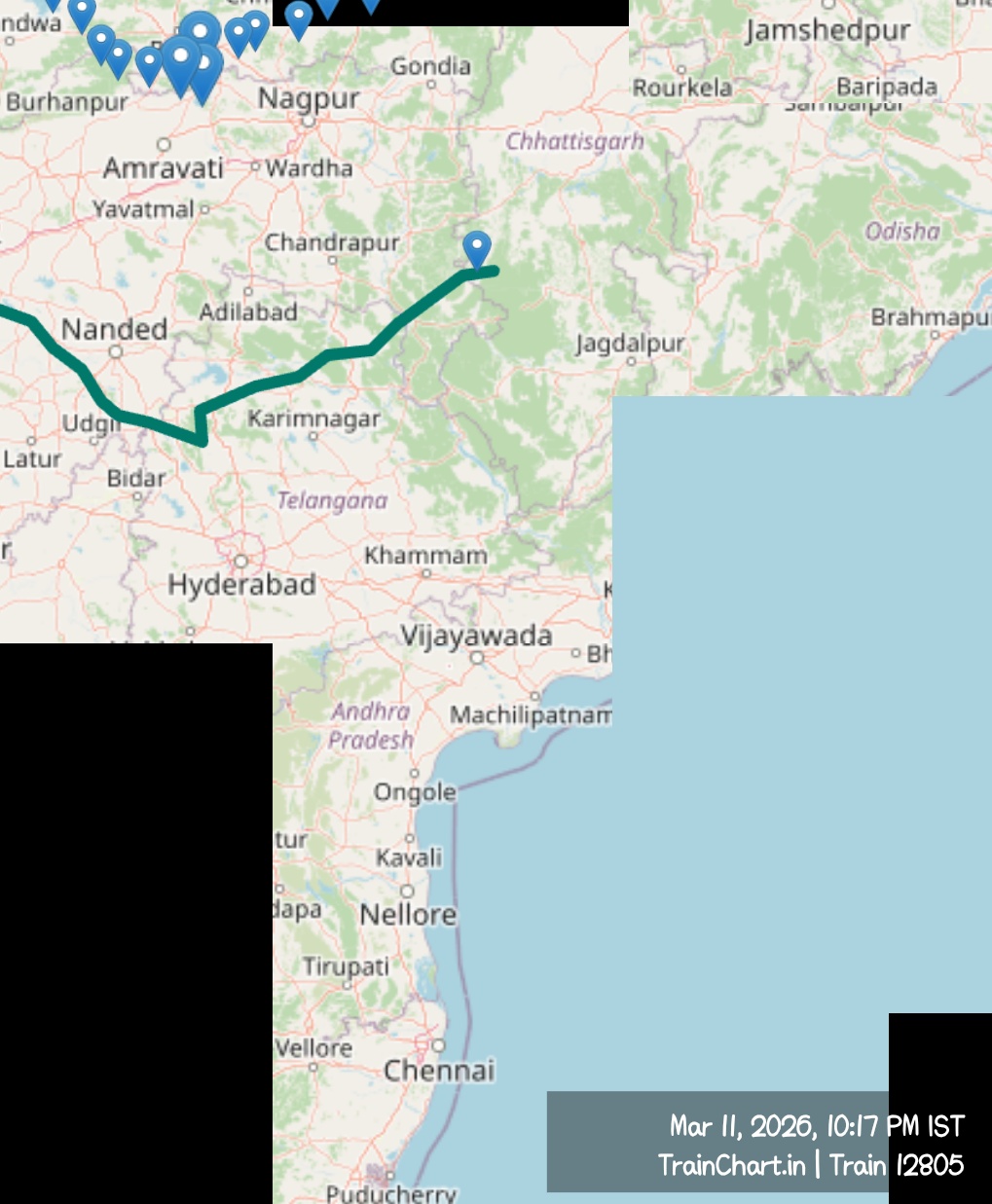 train 12805 map