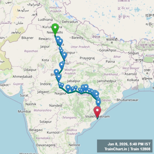 train 12808 map