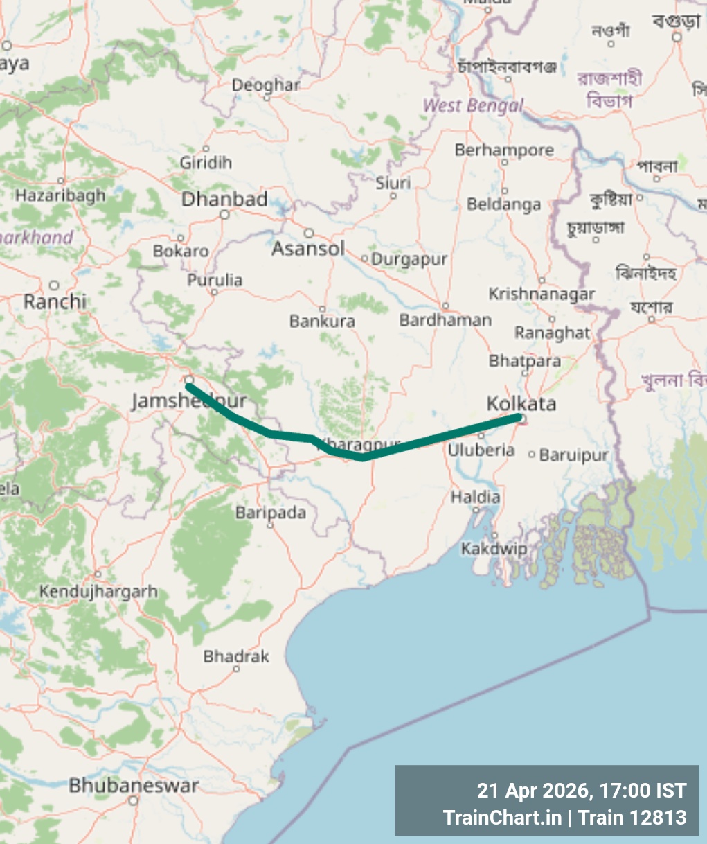 train 12813 map
