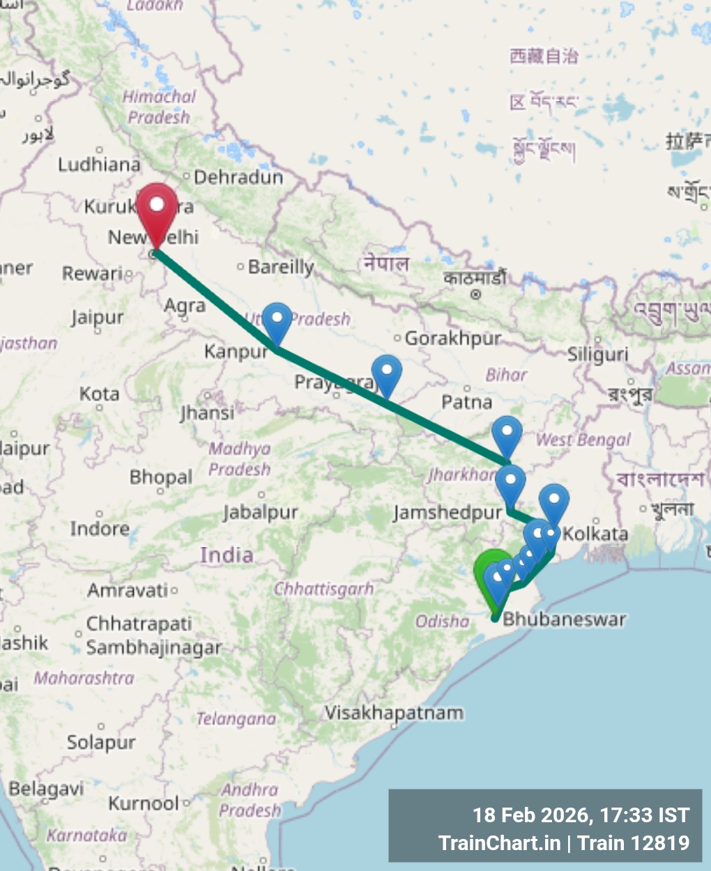 train 12819 map