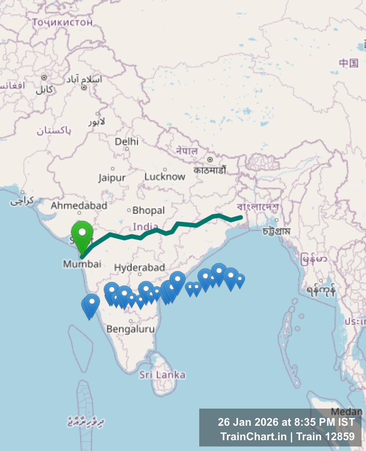 train 12859 map