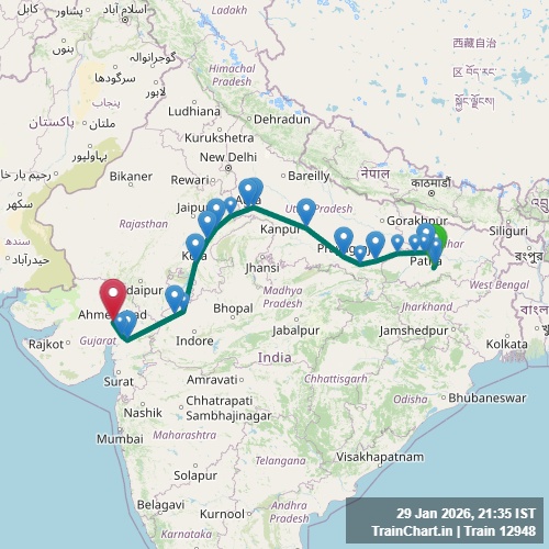 train 12948 map