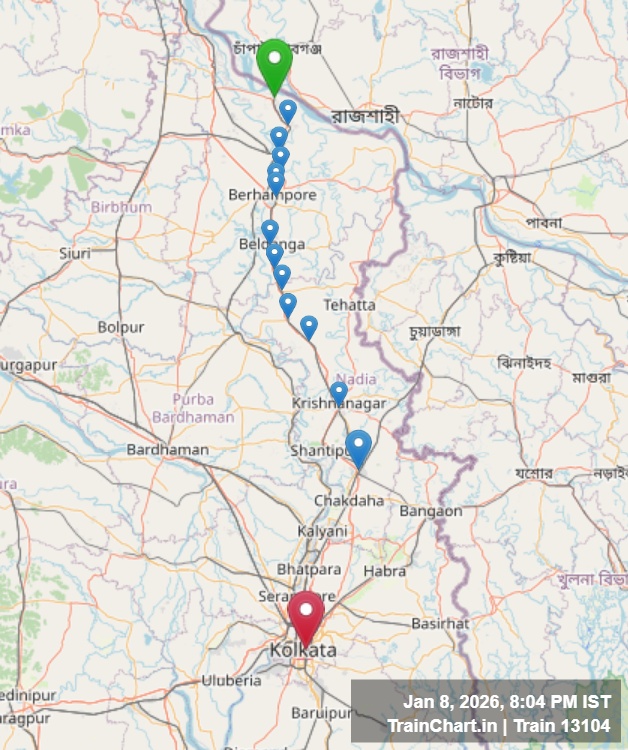 train 13104 map