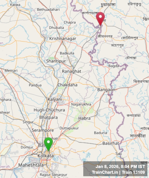 train 13109 map