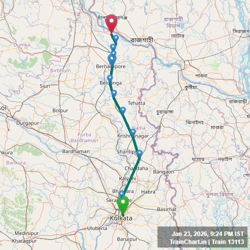 train 13113 map