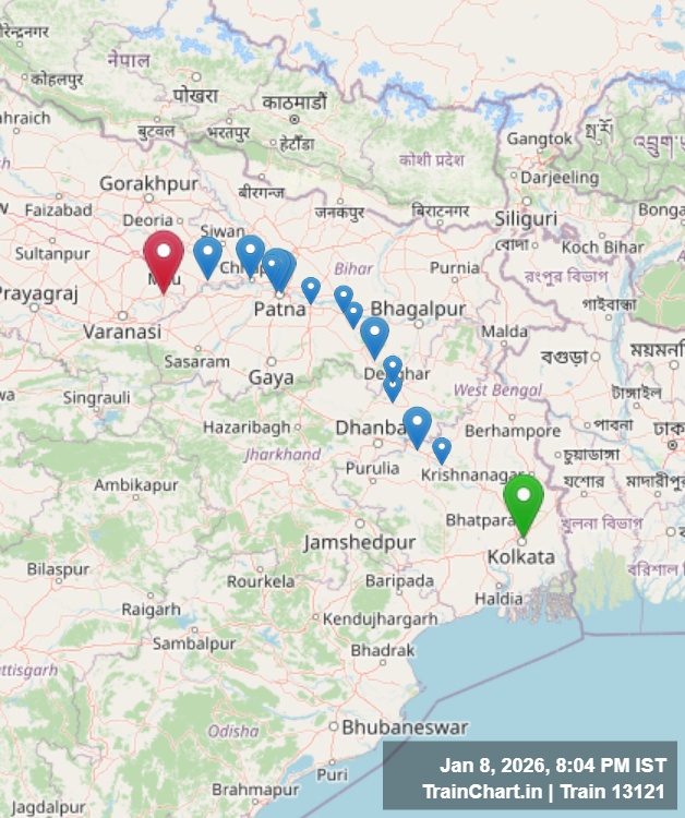 train 13121 map
