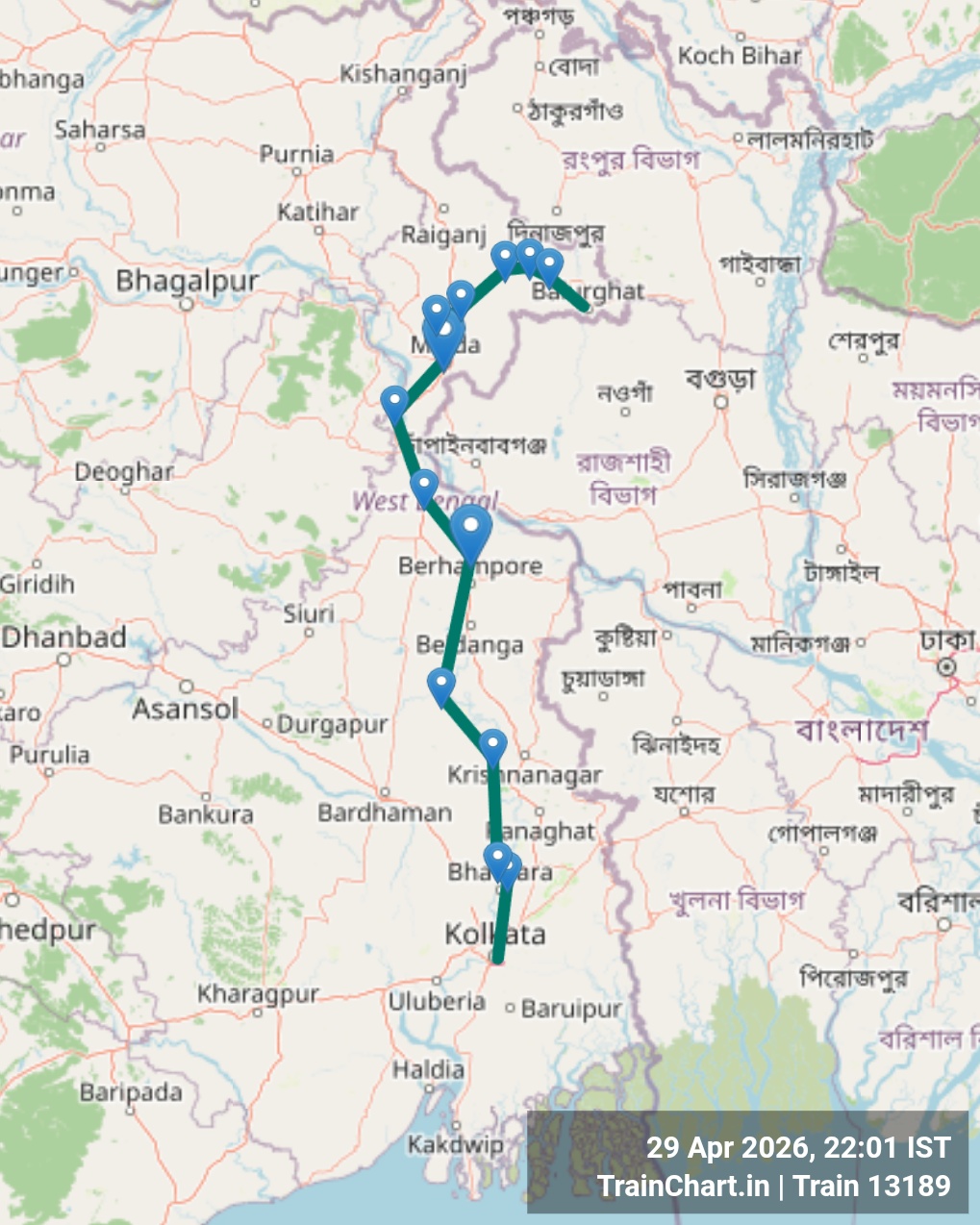 train 13189 map