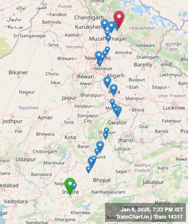 train 14317 map