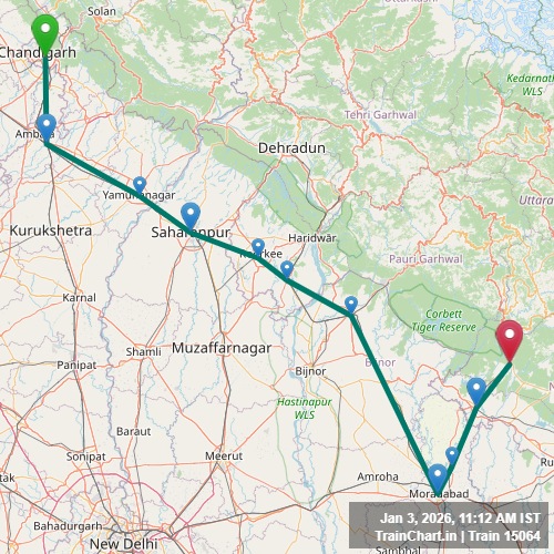 train 15064 map