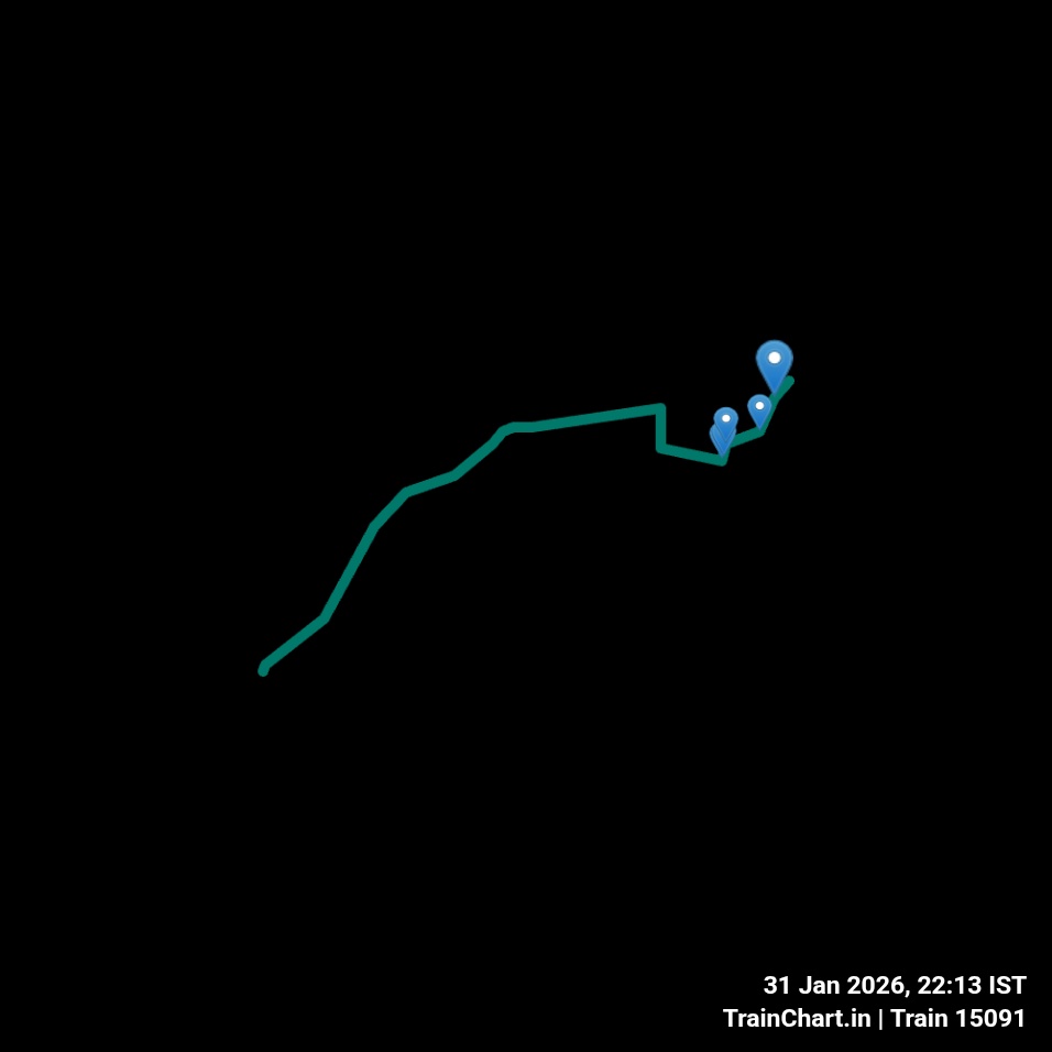 train 15091 map