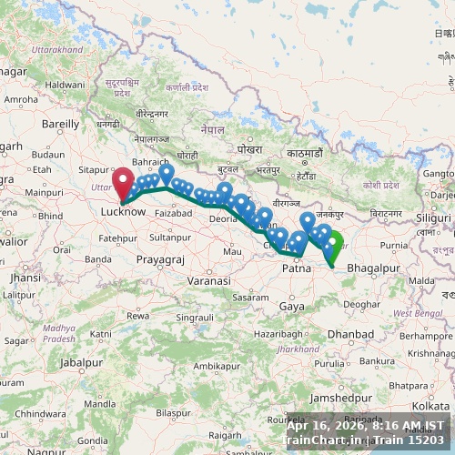 train 15203 map