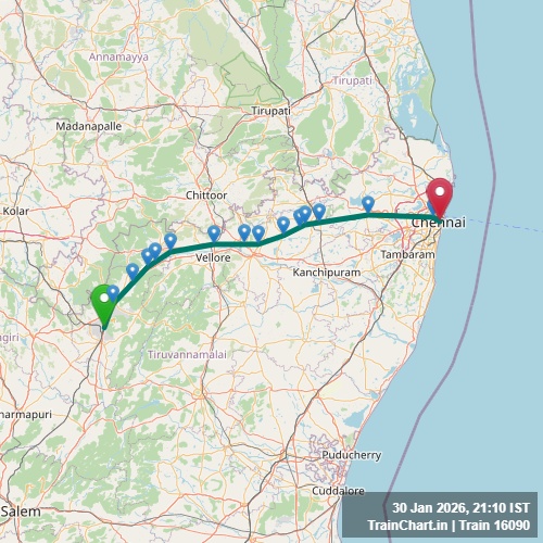 train 16090 map