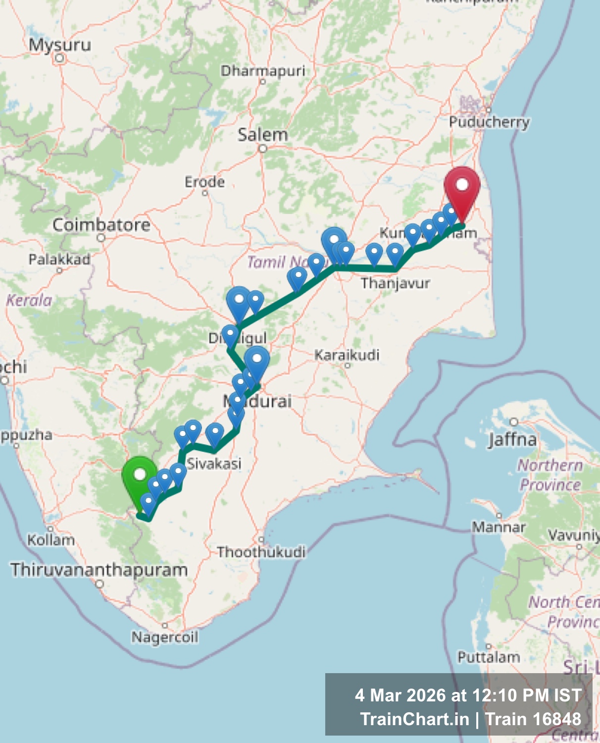 train 16848 map