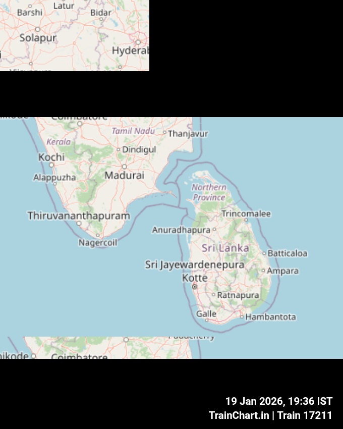 train 17211 map