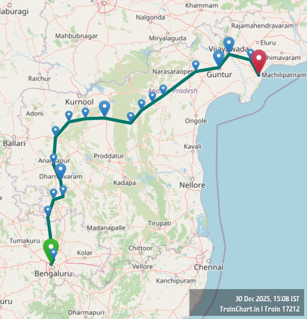 train 17212 map
