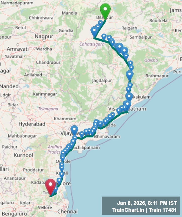 train 17481 map
